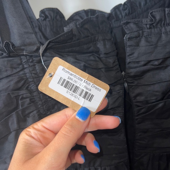 Black Midi Dress - Picture 8 of 8